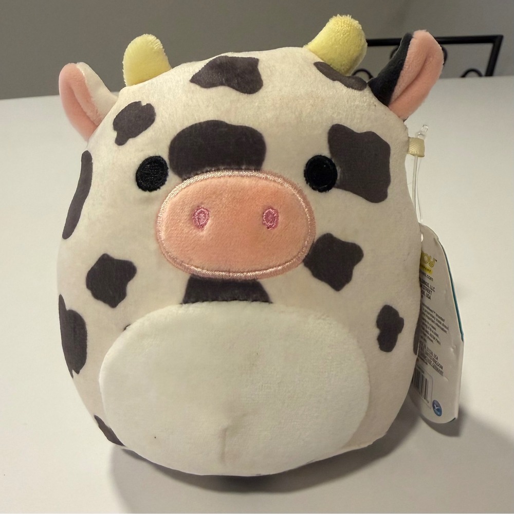 Squishmallows 5 Inch Colin the Cow Black White Spotted Walgreens Exclusive Plush